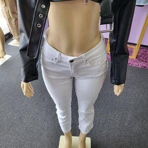 White Denim Mid-rise jeans 30" L
